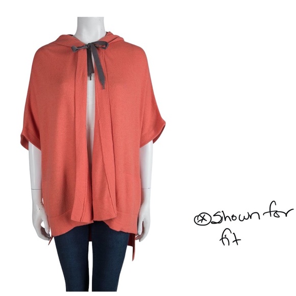 DIANE VON FURSTENBERG GRAY HOODED HIGH LOW KAIYO CARDIGAN SWEATER - Picture 15 of 16